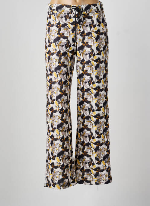 Pantalon droit taille élastique taille normale noir ELEONORA AMADEI femme