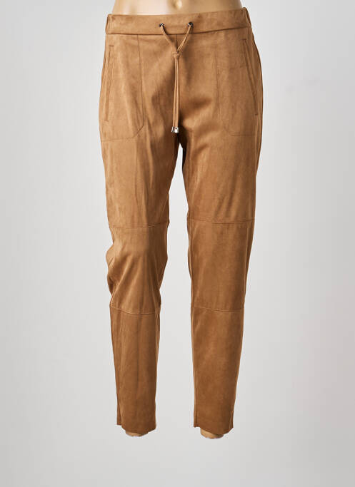 Pantalon slim taille élastique taille normale marron TONI femme