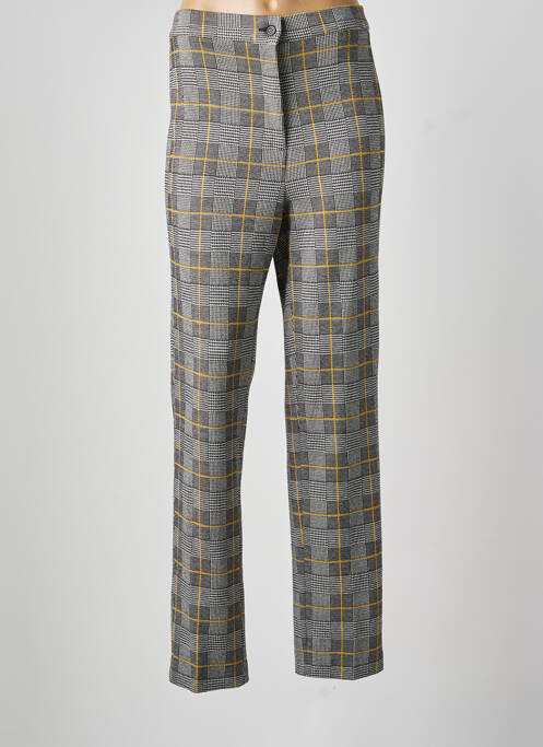 Pantalon droit stretch taille normale gris ELEONORA AMADEI femme