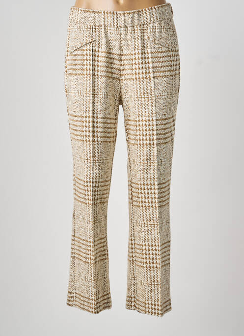 Pantalon droit stretch taille normale beige TONI femme