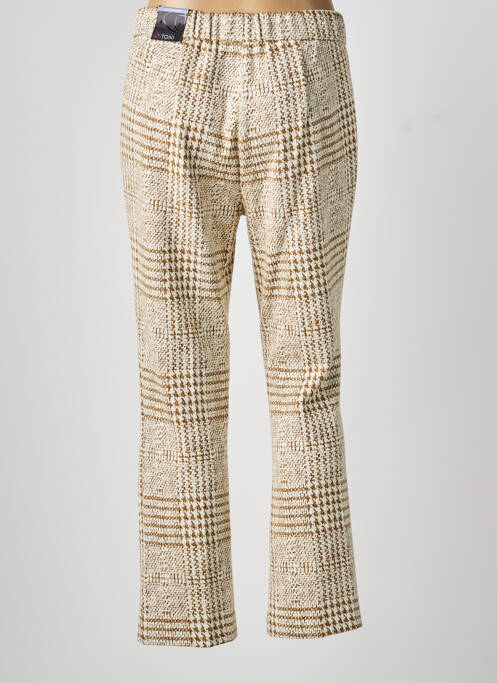 Pantalon droit stretch taille normale beige TONI femme
