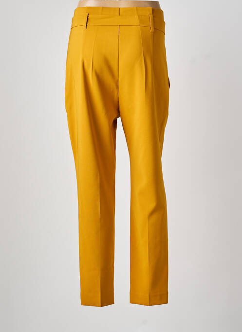Pantalon droit stretch taille normale jaune LESLIE femme