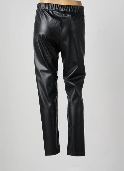 Pantalon droit stretch taille normale noir LESLIE femme
