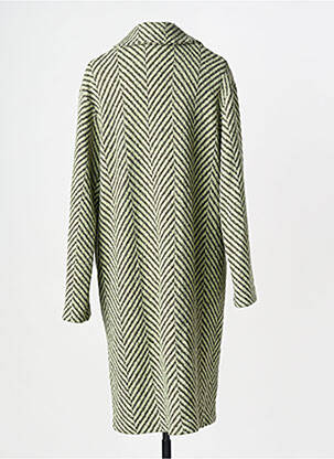 Manteau long coupe droite sans capuche vert MARIA BELLENTANI femme