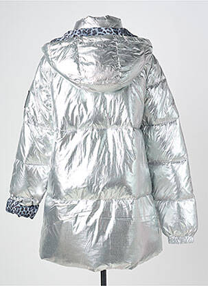 Doudoune poches a capuche argent LOLA CASADEMUNT femme