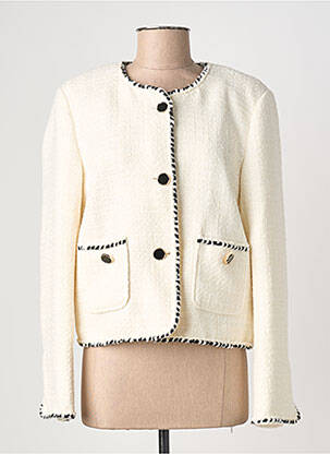 Veste chic fermeture boutonnée sur le devant blanc JOSEPH RIBKOFF femme