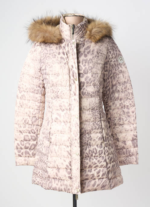 Doudoune manches longues a capuche beige ANANKE femme