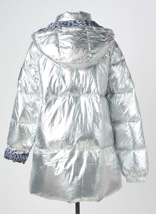 Doudoune poches a capuche argent LOLA CASADEMUNT femme