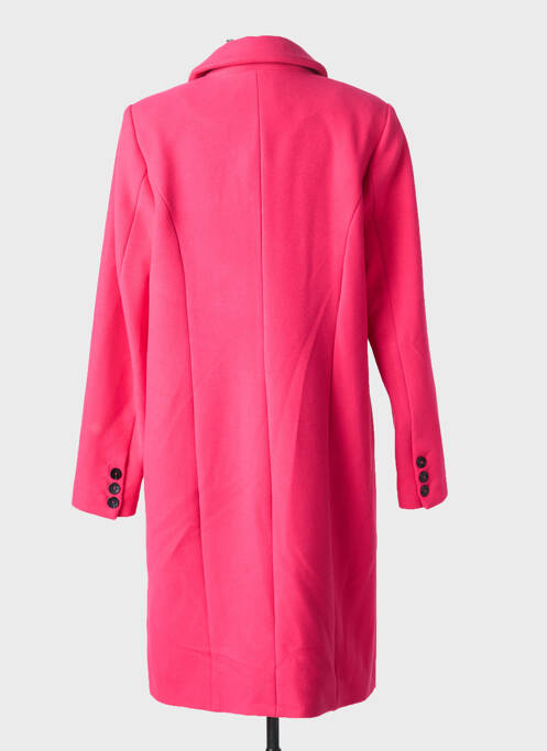 Manteau long coupe droite sans capuche rose EVA KAYAN femme