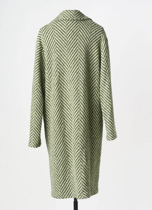 Manteau long coupe droite sans capuche vert MARIA BELLENTANI femme