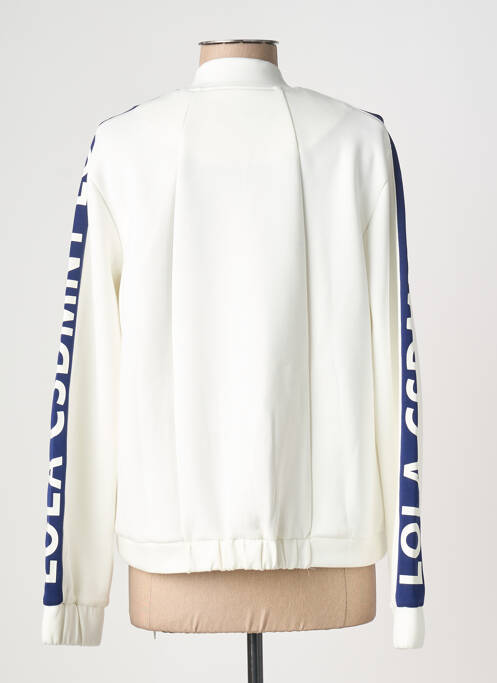 Veste casual fermeture zippée sur le devant blanc LOLA CASADEMUNT femme