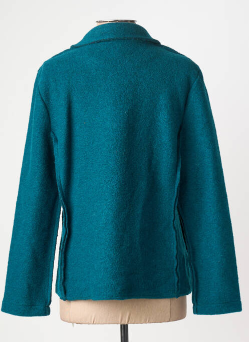 Veste casual coupe droite bleu ELEONORA AMADEI femme