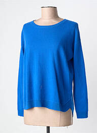 Pull col rond manches longues bleu ESTHEME femme