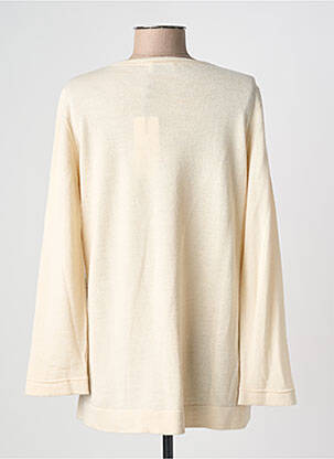 Pull coupe droite manches longues beige MARIA BELLENTANI femme