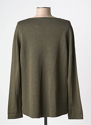 Pull coupe droite manches longues vert MARIA BELLENTANI femme