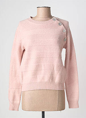 Pull coupe cintrée manches longues rose FUEGO WOMAN femme