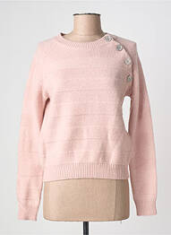 Pull coupe cintrée manches longues rose FUEGO WOMAN femme