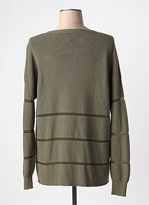 Pull coupe droite manches longues vert MARIA BELLENTANI femme