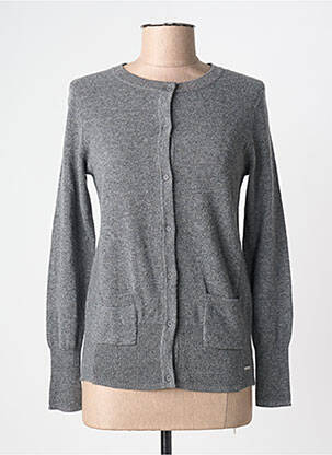 Gilet manches longues coupe cintrée gris DIANE LAURY femme
