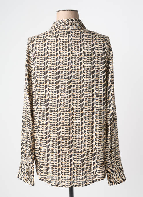 Blouse imprimé fantaisie manches longues noir TONI femme