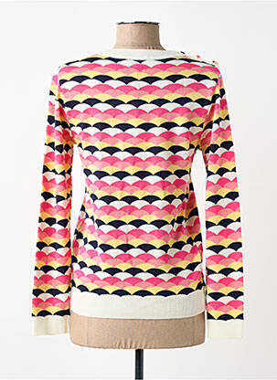 Pull stretch manches longues rose LEO & UGO femme