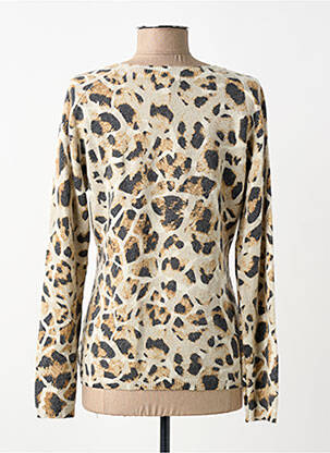 Pull coupe cintrée manches longues beige FUEGO WOMAN femme