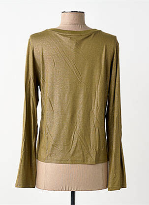Top stretch manches longues vert EVA KAYAN femme