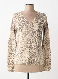 Pull stretch manches longues beige ANANKE femme