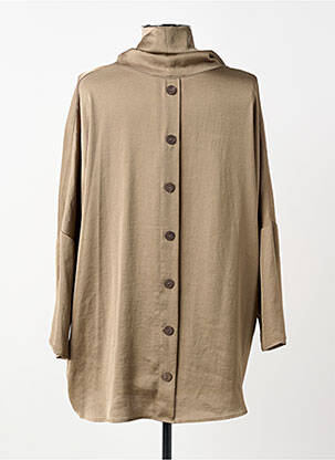 Top coupe fluide manches 3/4 marron JOSEPH RIBKOFF femme