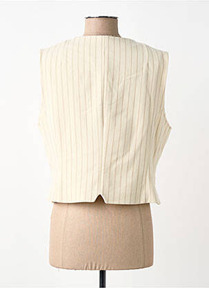 Gilet sans manche poches beige TONI femme