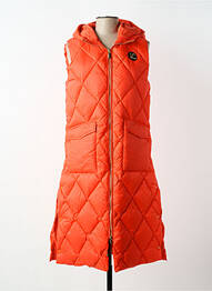 Doudoune poches a capuche orange LOLA CASADEMUNT femme