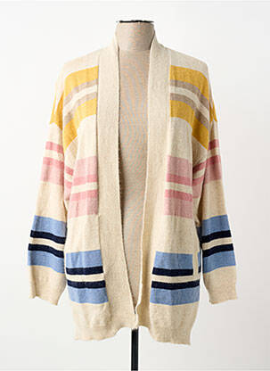 Gilet manches longues resserrée sur le bas beige FUEGO WOMAN femme