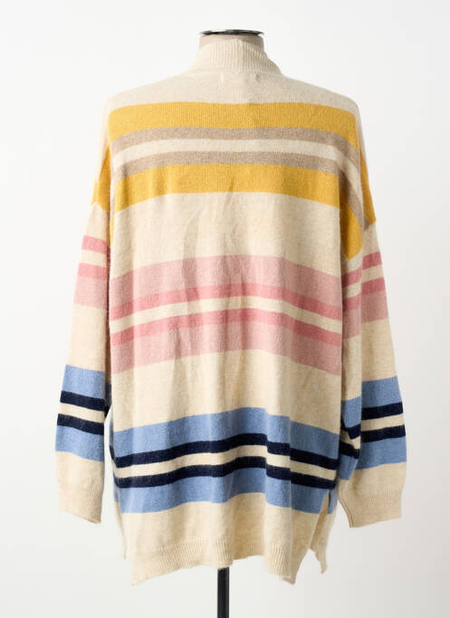 Gilet manches longues resserrée sur le bas beige FUEGO WOMAN femme