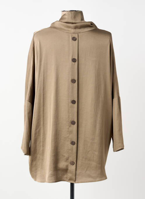 Top coupe fluide manches 3/4 marron JOSEPH RIBKOFF femme