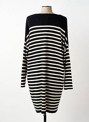 Robe pull coupe droite manches longues noir ANANKE femme