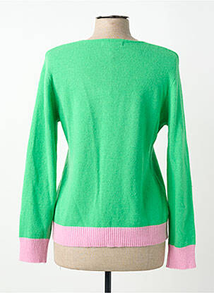 Pull coupe cintrée manches longues vert ANANKE femme