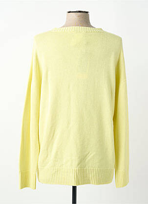 Pull coupe droite manches longues jaune MARIA BELLENTANI femme