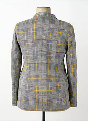 Blazer coupe cintrée gris ELEONORA AMADEI femme