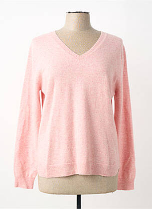 Pull coupe cintrée manches longues rose ESTHEME femme