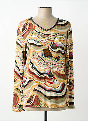 T-shirt manches longues manches longues beige GEVANA femme