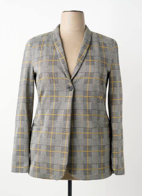 Blazer coupe cintrée gris ELEONORA AMADEI femme