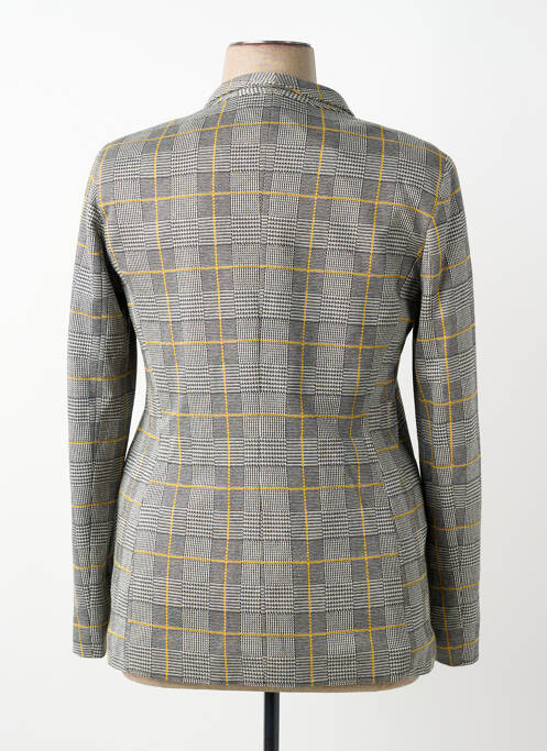 Blazer coupe cintrée gris ELEONORA AMADEI femme