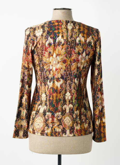 T-shirt manches longues manches longues marron GEVANA femme