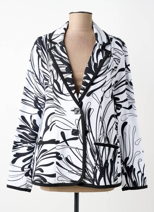 Veste casual col tailleur blanc DOLCEZZA femme