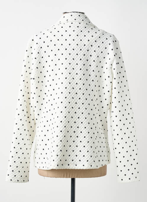 Veste casual coupe cintrée blanc DOLCEZZA femme