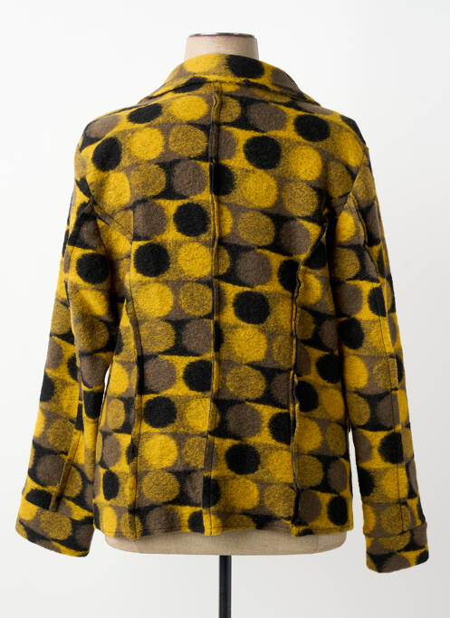 Veste casual col tailleur jaune ELEONORA AMADEI femme