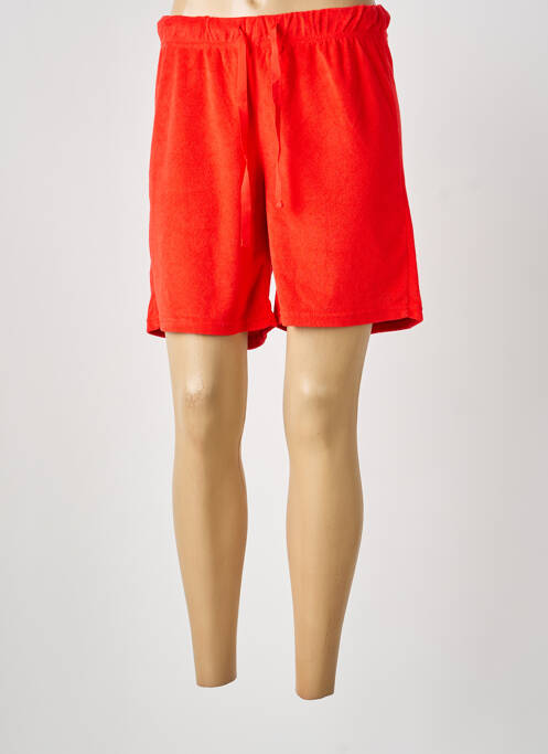 Bermuda taille élastique taille normale rouge CREAM femme