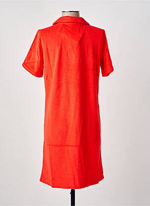 Robe mi-longue manches courtes manches courtes rouge CREAM femme