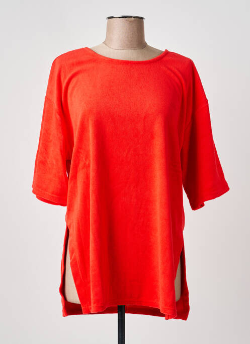 T-shirt manches 3/4 manches 3/4 rouge CREAM femme