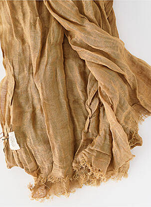 Foulard tissage popeline marron NKUKU femme